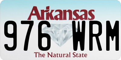 AR license plate 976WRM