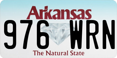 AR license plate 976WRN