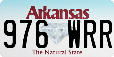 AR license plate 976WRR