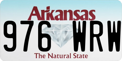 AR license plate 976WRW