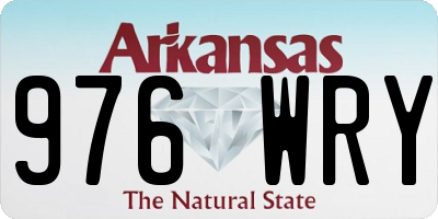 AR license plate 976WRY