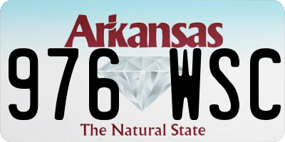 AR license plate 976WSC