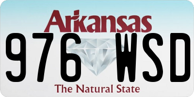 AR license plate 976WSD