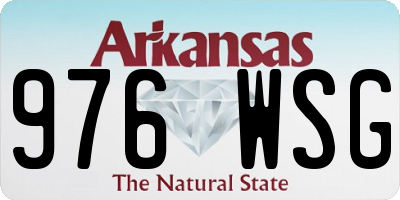AR license plate 976WSG