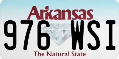 AR license plate 976WSI