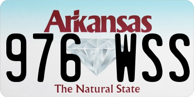 AR license plate 976WSS