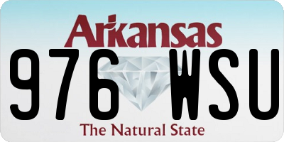 AR license plate 976WSU