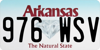 AR license plate 976WSV