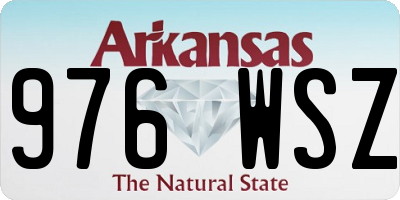 AR license plate 976WSZ