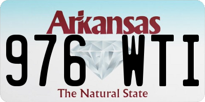 AR license plate 976WTI