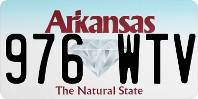 AR license plate 976WTV