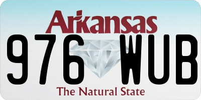 AR license plate 976WUB