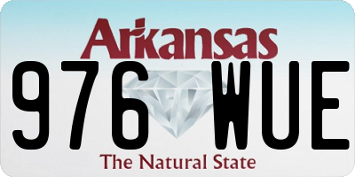 AR license plate 976WUE