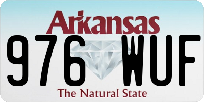 AR license plate 976WUF