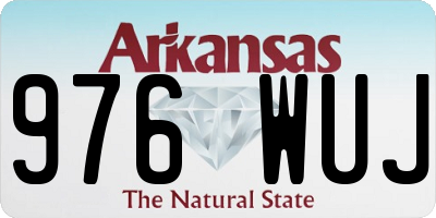AR license plate 976WUJ