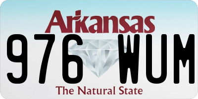 AR license plate 976WUM