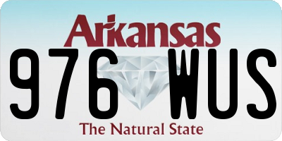 AR license plate 976WUS