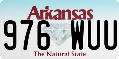 AR license plate 976WUU