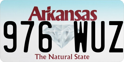 AR license plate 976WUZ