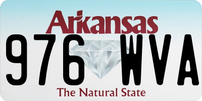 AR license plate 976WVA