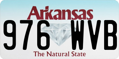 AR license plate 976WVB
