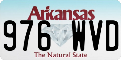 AR license plate 976WVD