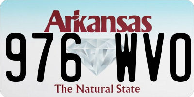 AR license plate 976WVO