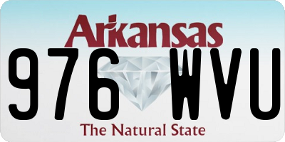 AR license plate 976WVU