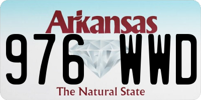 AR license plate 976WWD