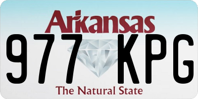 AR license plate 977KPG