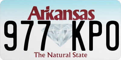 AR license plate 977KPO