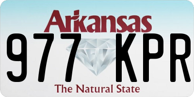 AR license plate 977KPR