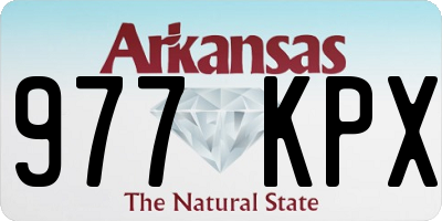 AR license plate 977KPX