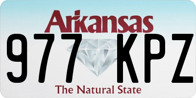 AR license plate 977KPZ