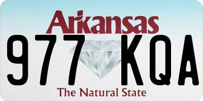 AR license plate 977KQA