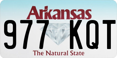 AR license plate 977KQT
