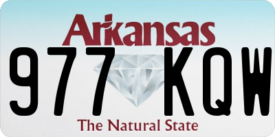 AR license plate 977KQW