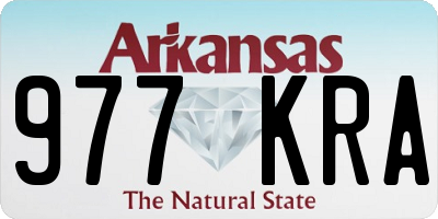 AR license plate 977KRA