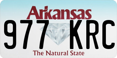 AR license plate 977KRC