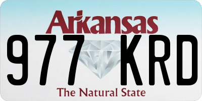 AR license plate 977KRD