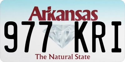 AR license plate 977KRI