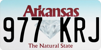 AR license plate 977KRJ