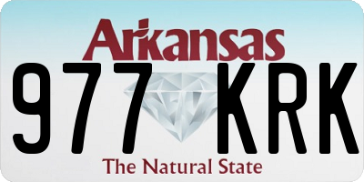 AR license plate 977KRK
