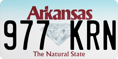 AR license plate 977KRN