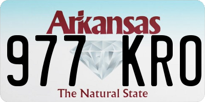 AR license plate 977KRO