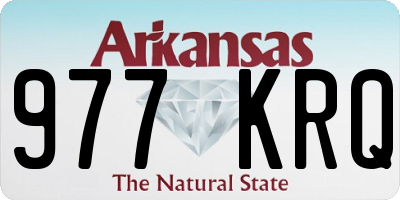 AR license plate 977KRQ