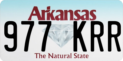 AR license plate 977KRR