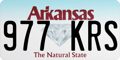 AR license plate 977KRS