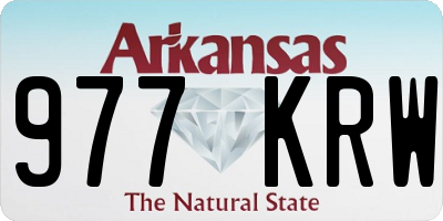 AR license plate 977KRW