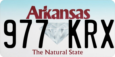 AR license plate 977KRX